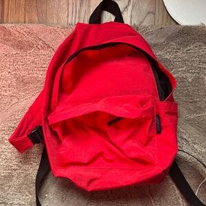Baggu medium backpack candy apple red NWT